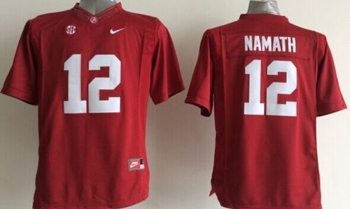 Crimson Tide #12 Joe Namath Red Stitched Youth NCAA Jersey
